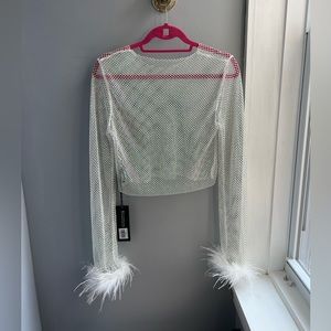 White Fox Boutique - Day And Night Long Sleeve Crop in White